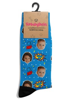 Custom Blue Dad Socks