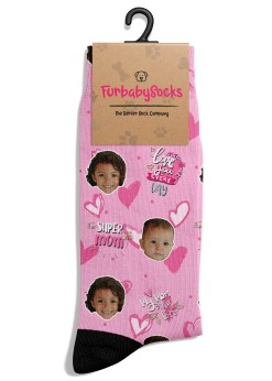 Custom Pink Mom Socks